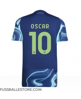 Günstige Ajax Oscar Gloukh #10 Auswärtstrikot 2025-26 Kurzarm